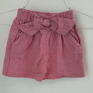 Red Gingham Girl’s Shorts